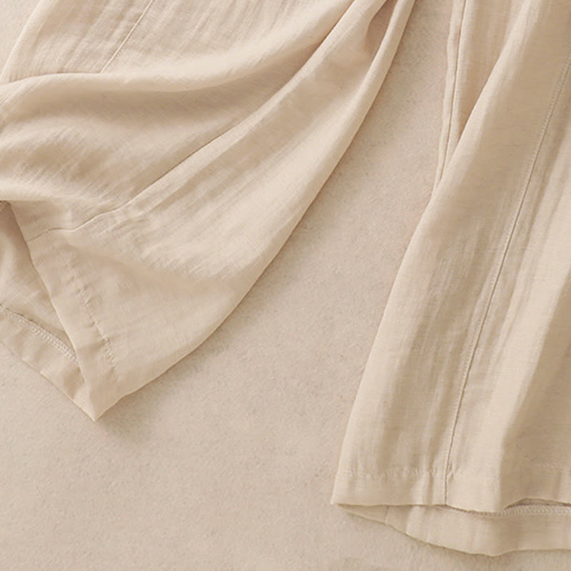 Buddha Stones Summer Drawstring Design Women's Wide Leg Pants With Pockets - image 12