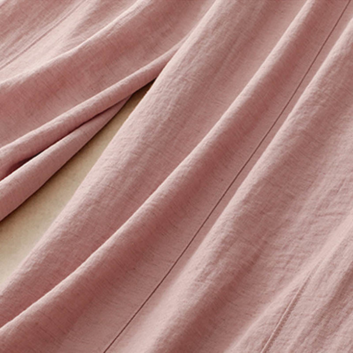 Buddha Stones Summer Drawstring Design Women's Wide Leg Pants With Pockets - image 3