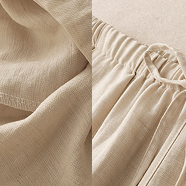 Buddha Stones Summer Drawstring Design Women's Wide Leg Pants With Pockets - image 13