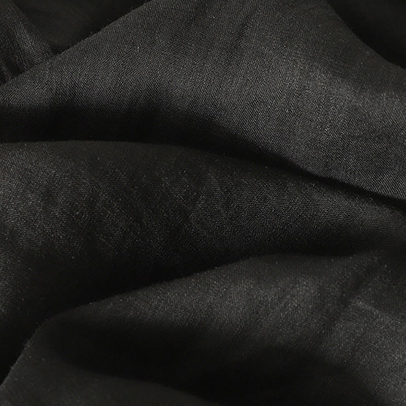 Buddha Stones Casual Embroidery Red Heart Short Sleeve Women's Cotton Linen T-Shirt - image 17