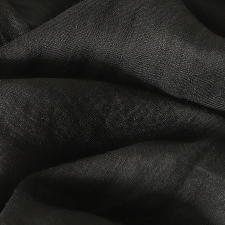 Buddha Stones Casual Embroidery Red Heart Short Sleeve Women's Cotton Linen T-Shirt - image 17