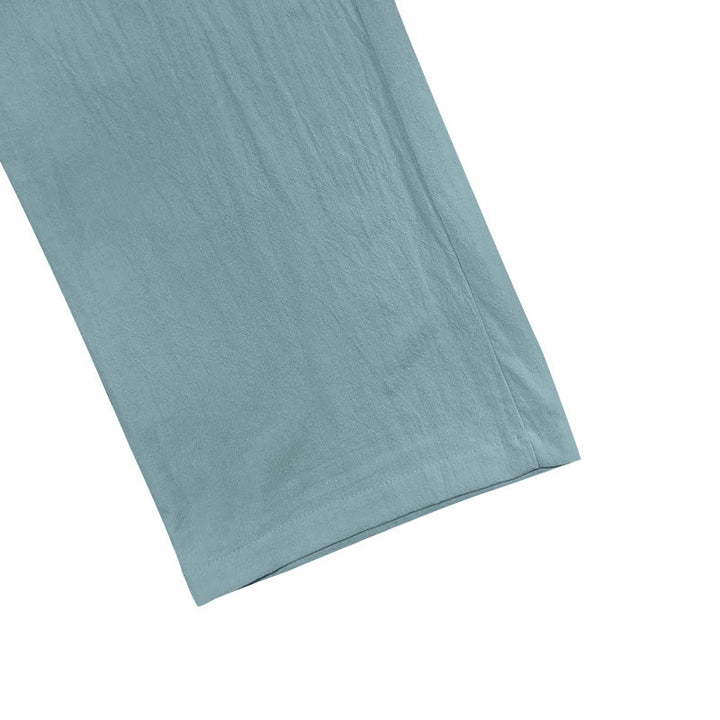 Buddha Stones Casual Plain Color Buttons Men's Cotton Pants With Pockets - image 21