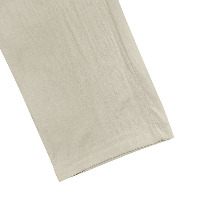 Buddha Stones Casual Plain Color Buttons Men's Cotton Pants With Pockets - image 37