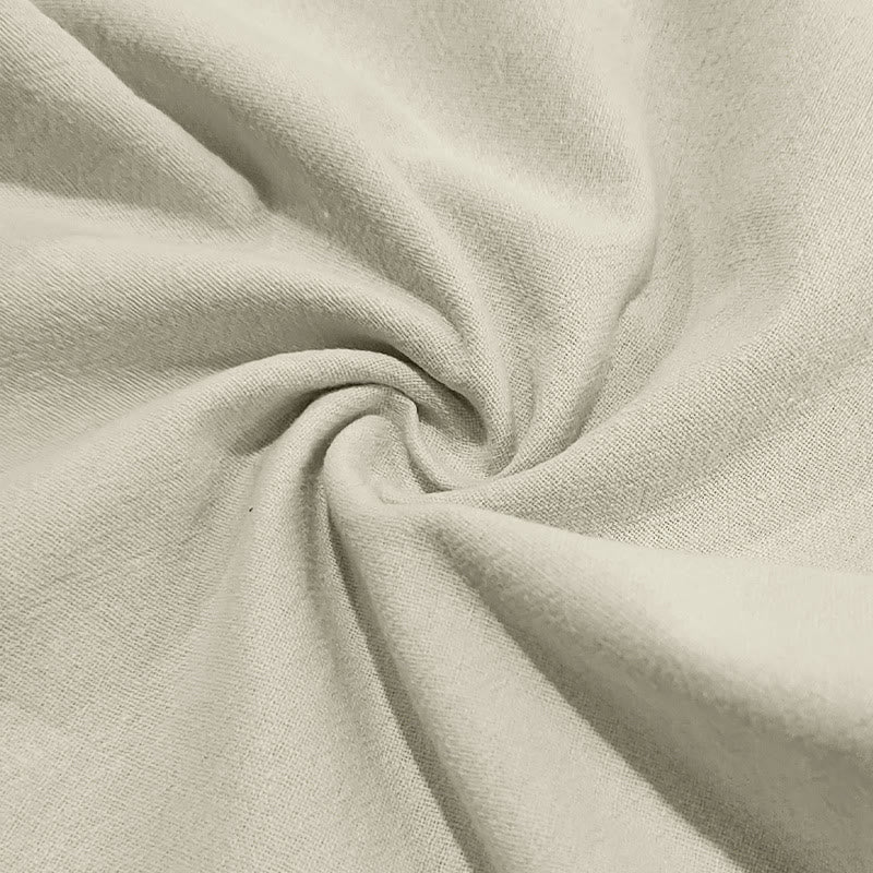 Buddha Stones Casual Plain Color Buttons Men's Cotton Pants With Pockets - image 40