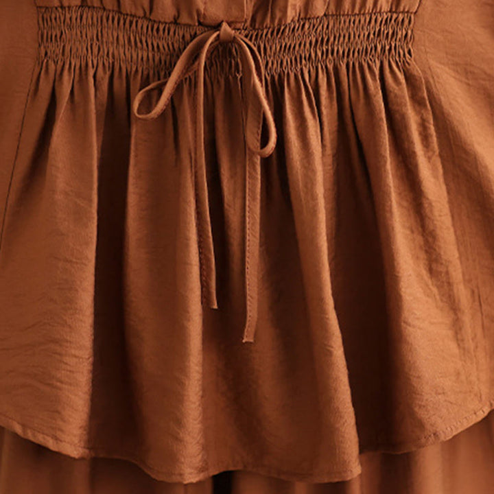 Buddha Stones 2pcs Casual Women's Stand Collar Shirt Loose Pants Meditation Clothing Set - image 9