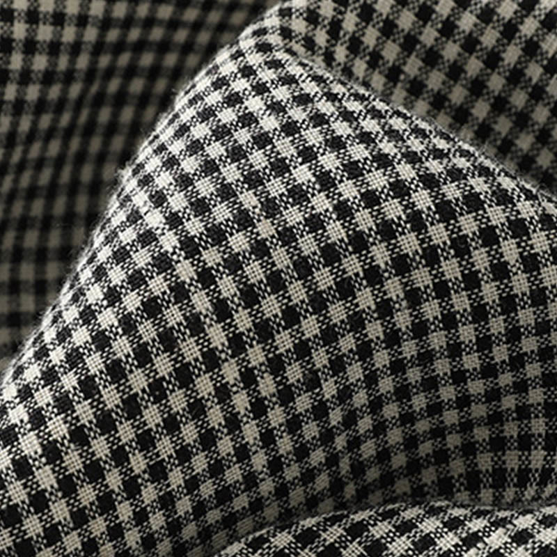 Buddha Stones Plaid Pattern Drawstring Women's Cotton Linen Harem Pants With Pockets - image 6