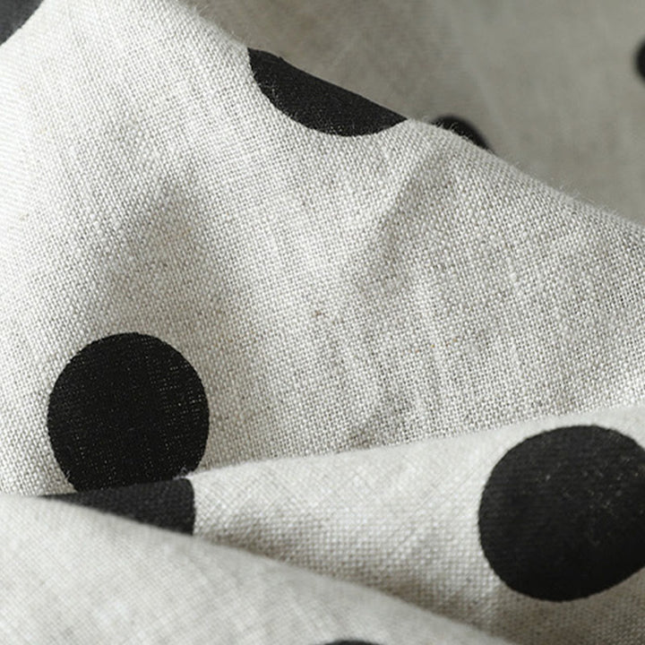 Buddha Stones Polka Dot Floral Pattern Pattern Women's Cotton Linen Harem Pants With Pockets - image 7