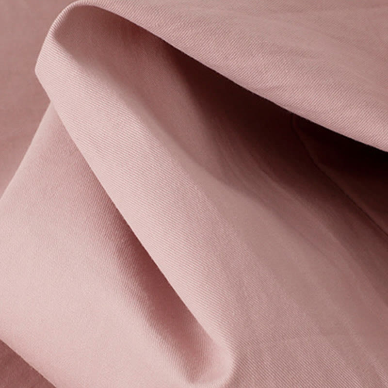 Buddha Stones Casual Plain High Waist Women's Polyester 7-8 Length Wide Leg Pants With Pockets - image 9