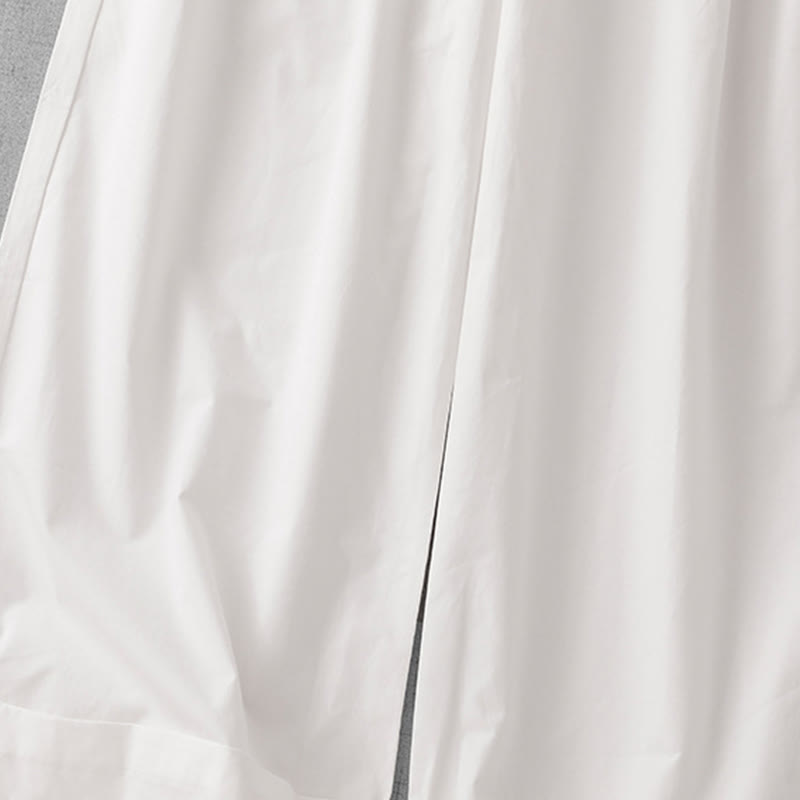 Buddha Stones Casual Plain High Waist Women's Polyester 7-8 Length Wide Leg Pants With Pockets - image 18