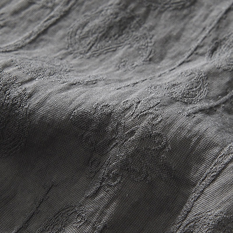 Buddha Stones Summer Short Sleeve Buttons Men's Shirt With Two Pockets - image 11