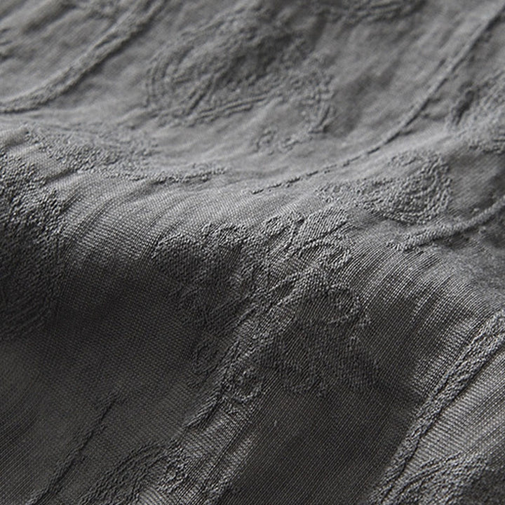 Buddha Stones Summer Short Sleeve Buttons Men's Shirt With Two Pockets - image 11