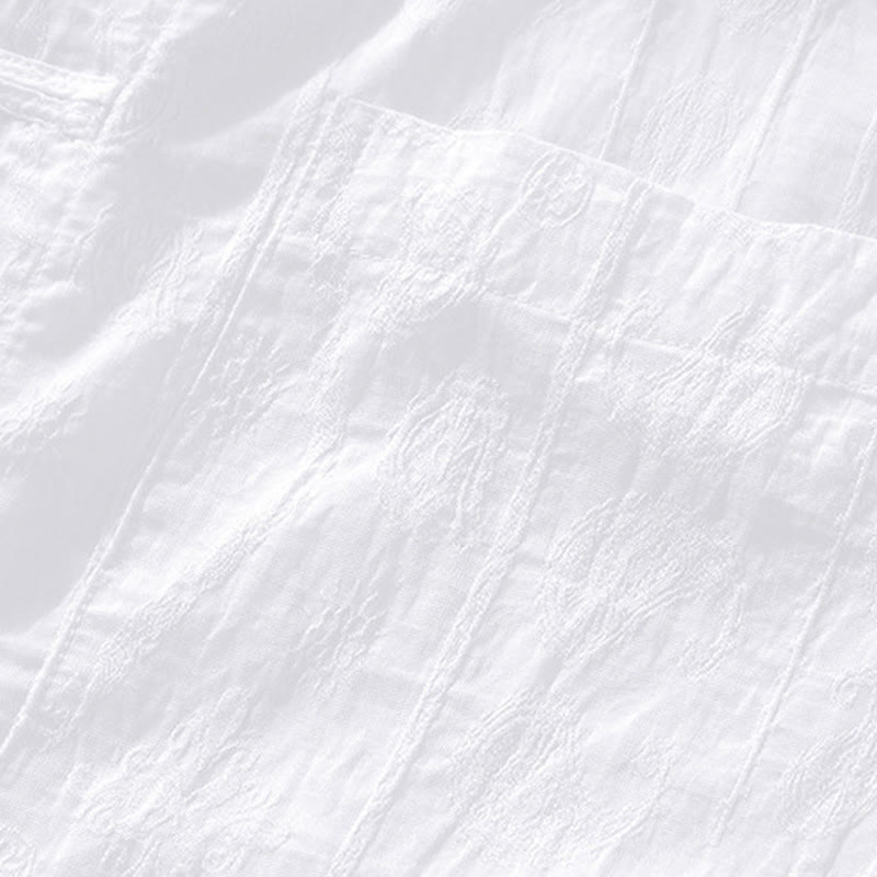 Buddha Stones Summer Short Sleeve Buttons Men's Shirt With Two Pockets - image 17