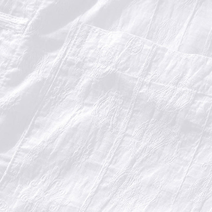 Buddha Stones Summer Short Sleeve Buttons Men's Shirt With Two Pockets - image 17