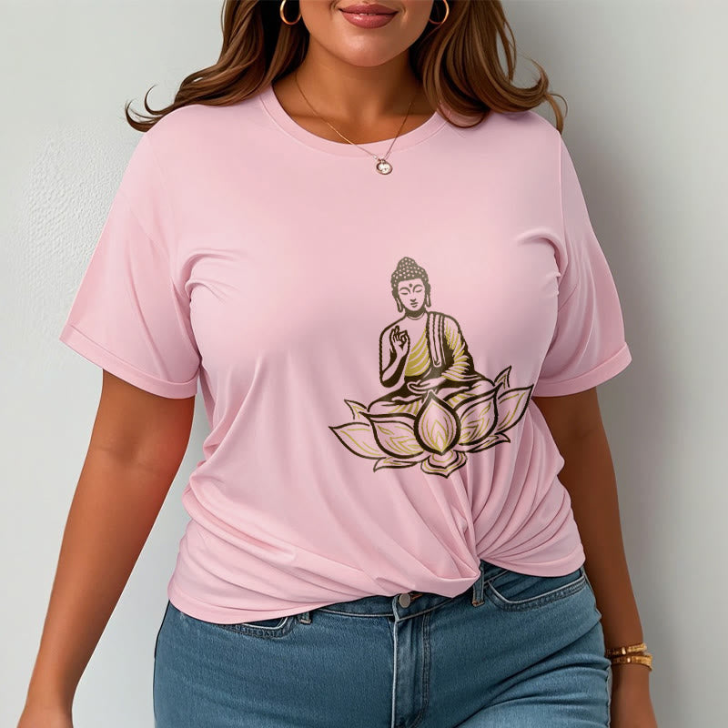 Buddha Stones Buddha Meditating In The Lotus Tee T-shirt - image 14