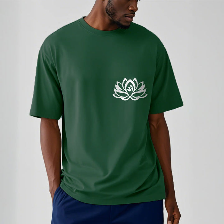 Buddha Stones Lotus Flower OM Symbol Design Tee T-shirt - image 7
