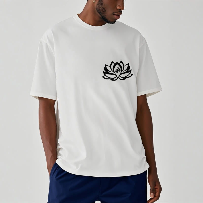 Buddha Stones Lotus Flower OM Symbol Design Tee T-shirt - image 9
