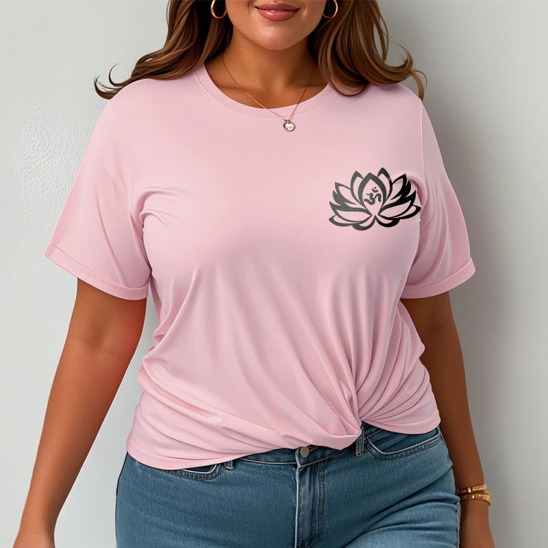 Buddha Stones Lotus Flower OM Symbol Design Tee T-shirt - image 17
