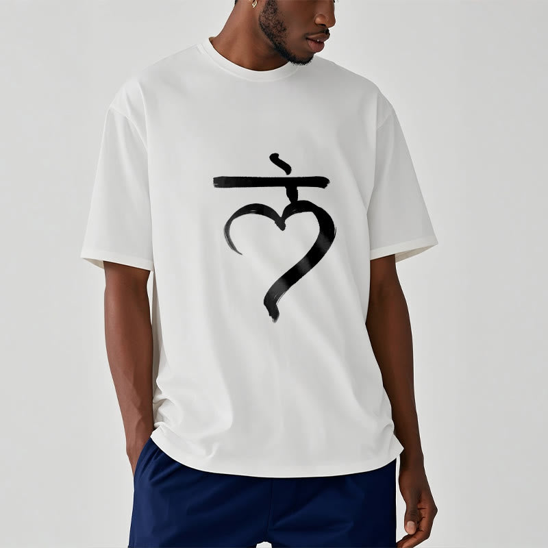 Buddha Stones Casual Lam Mantra Sanskrit Cotton Tee T-shirt - image 7