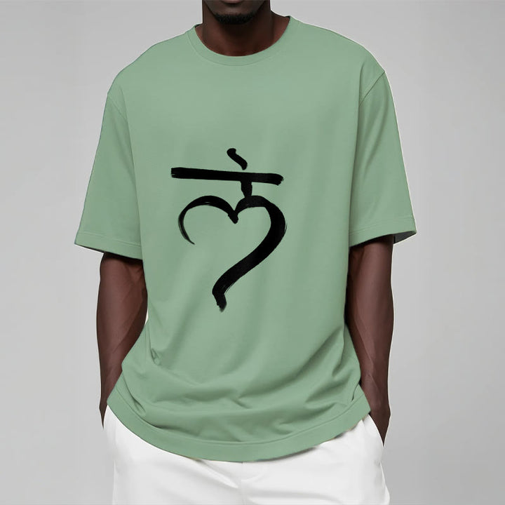 Buddha Stones Casual Lam Mantra Sanskrit Cotton Tee T-shirt - image 16