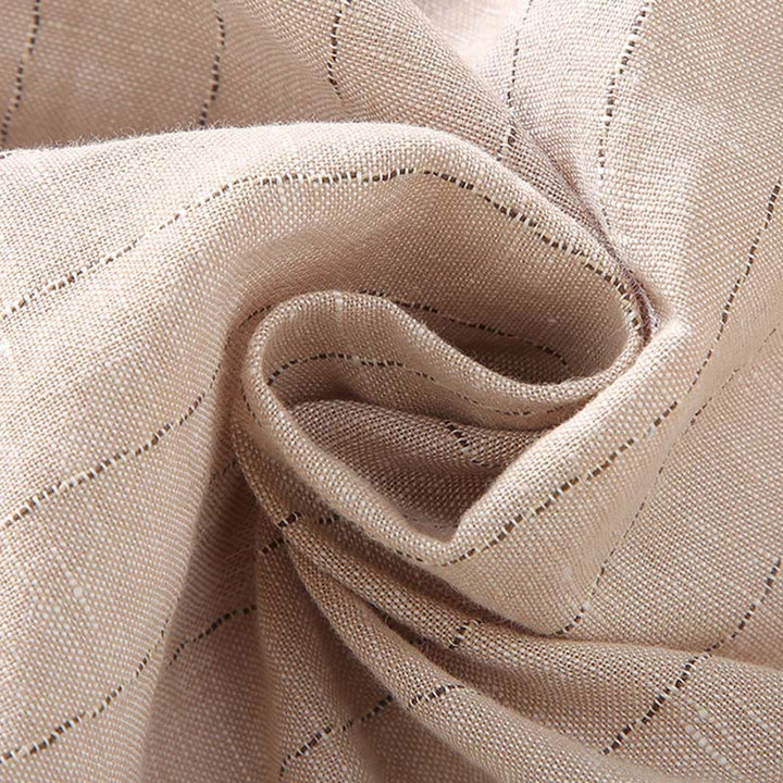 Buddha Stones Daily Tang Suit Men's Striped Pattern Cotton Linen Long Sleeve Shirt - image 6