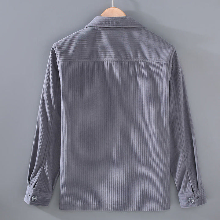 Buddha Stones Fall Lapel Design Long Sleeve Button Men's Jacket With Pockets - image 2