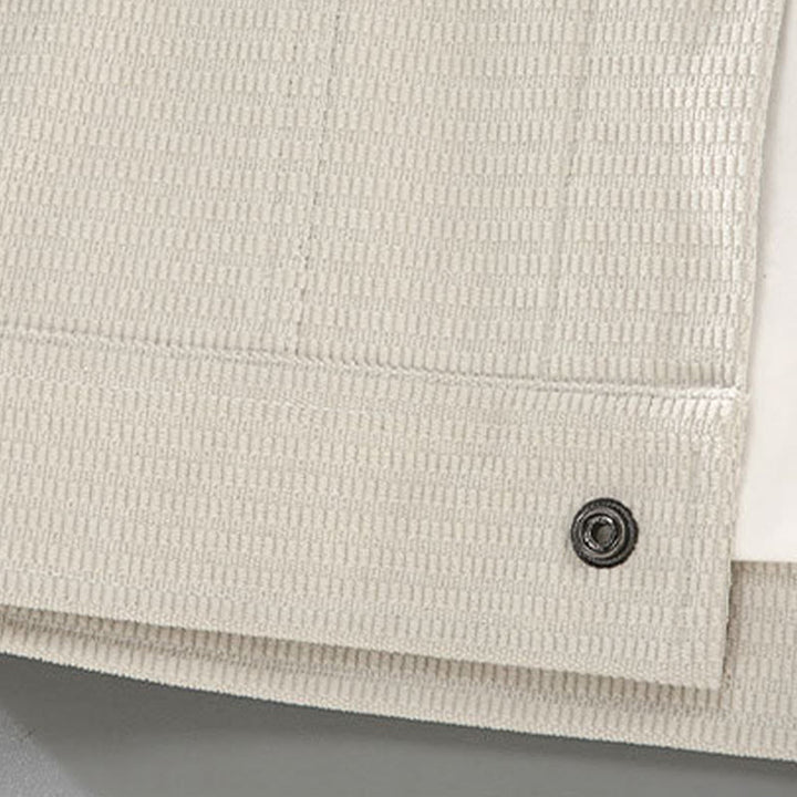 Buddha Stones Commute Lapel Design Buttons Men's Long Sleeve Jacket With Pockets - image 3