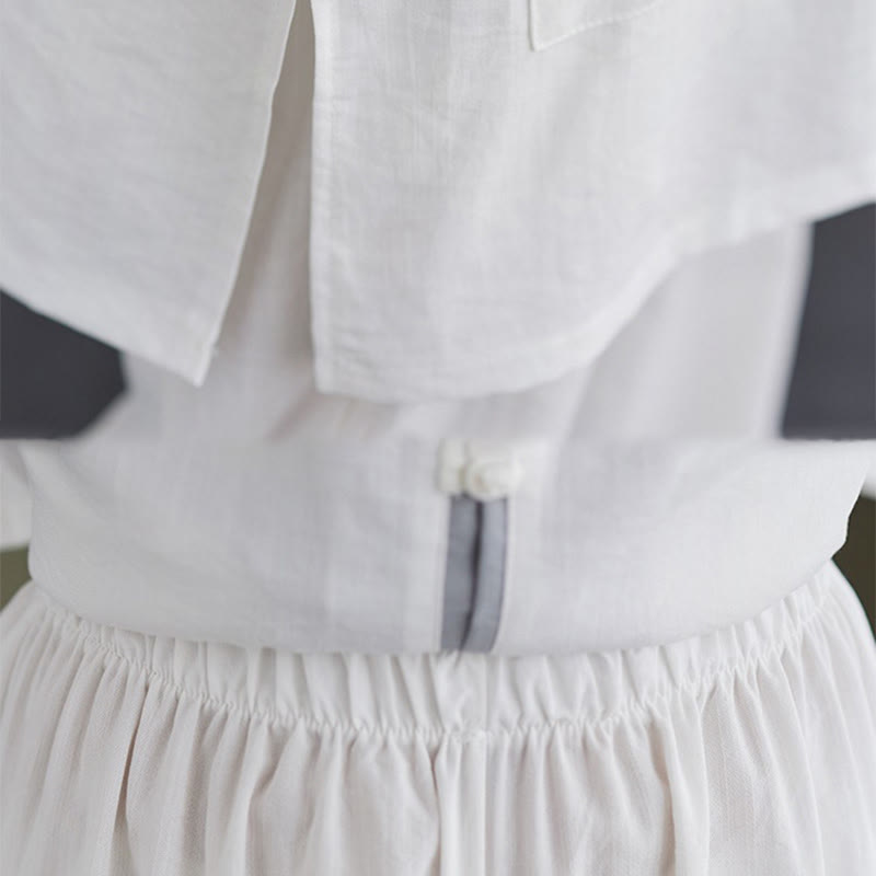 Buddha Stones 2pcs Cotton Tai Chi Shirt Top Pants Meditation Zen Clothing Women's Set - image 16