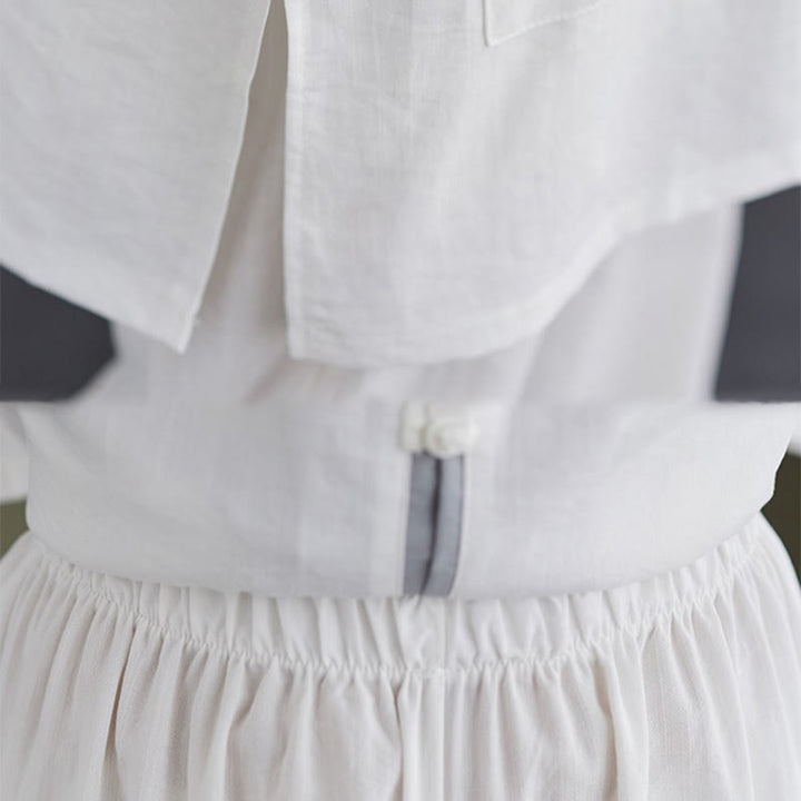 Buddha Stones 2pcs Cotton Tai Chi Shirt Top Pants Meditation Zen Clothing Women's Set - image 16