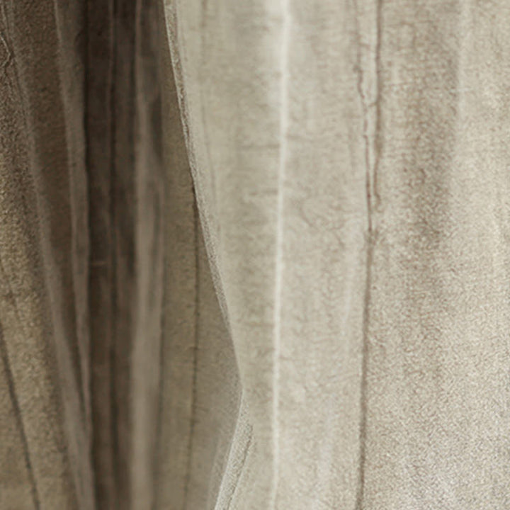 Buddha Stones Casual Tan Women's Cotton Elastic Waist  Wide Leg Pants With Pockets - image 10