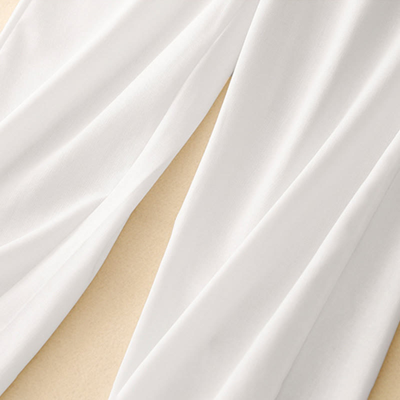 Buddha Stones Casual Straight Leg Design Women's Cotton Linen Pants With Pockets - image 10