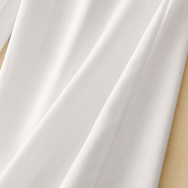 Buddha Stones Casual Straight Leg Design Women's Cotton Linen Pants With Pockets - image 12