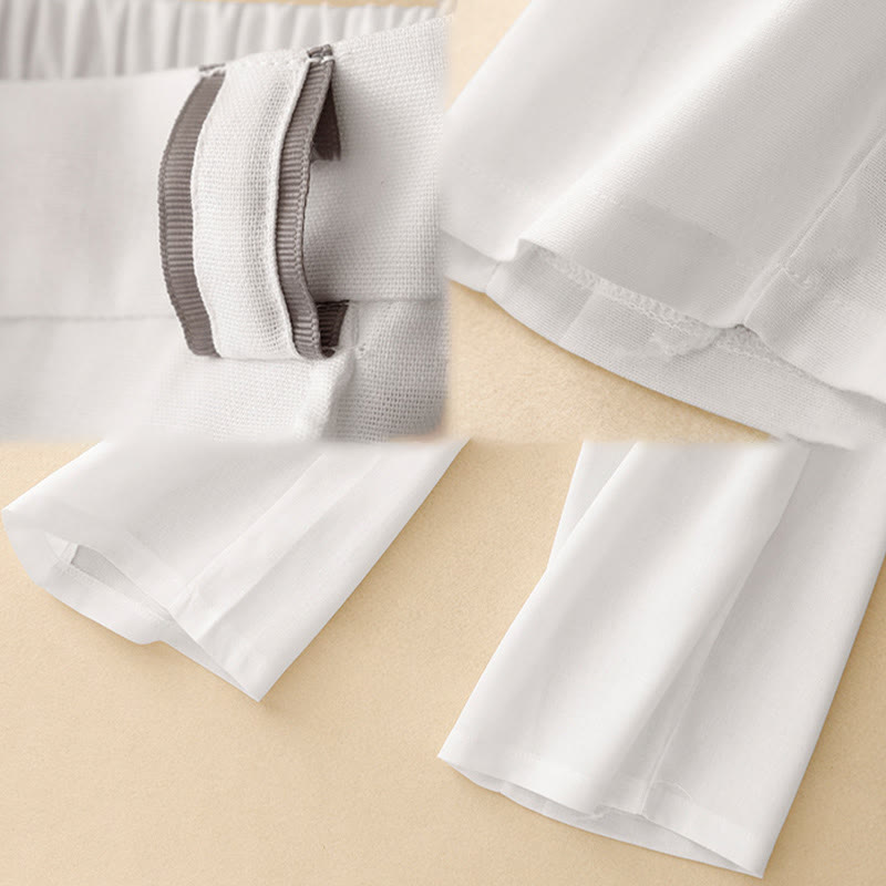 Buddha Stones Casual Straight Leg Design Women's Cotton Linen Pants With Pockets - image 11