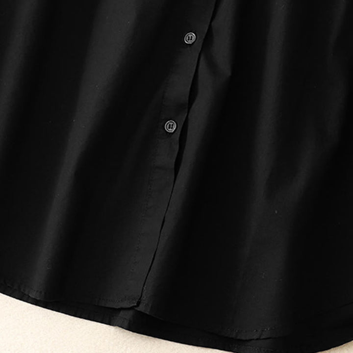 Buddha Stones Plain Stand Collar Women's Cotton Corduroy Jacket - image 10