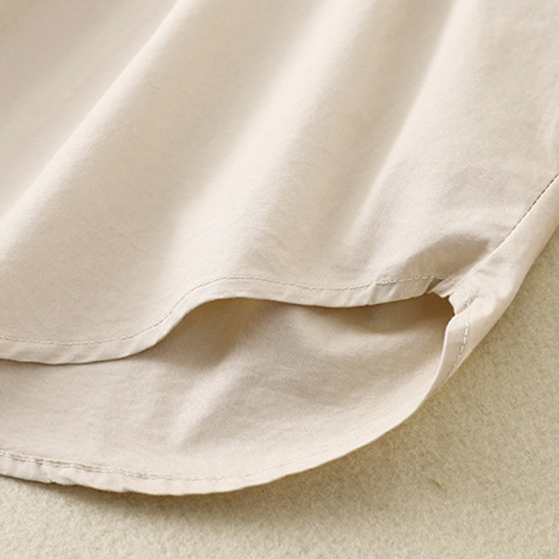 Buddha Stones Plain Stand Collar Women's Cotton Corduroy Jacket - image 14