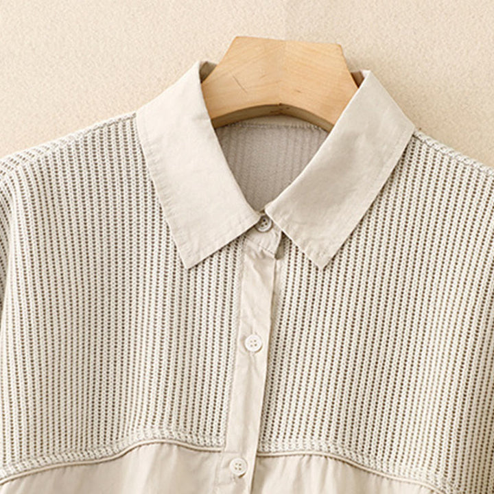 Buddha Stones Plain Stand Collar Women's Cotton Corduroy Jacket - image 13