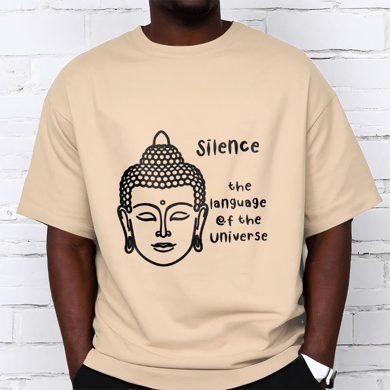 Buddha Stones Casual Meditating Buddha Head Pattern Cotton Tee T-shirt - image 10