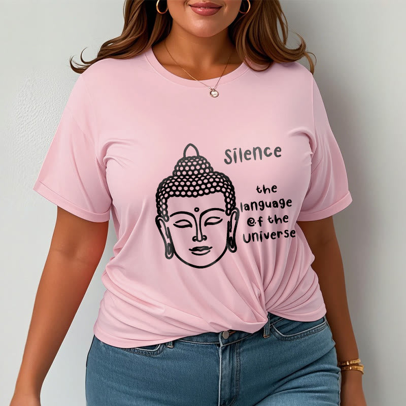 Buddha Stones Casual Meditating Buddha Head Pattern Cotton Tee T-shirt - image 14