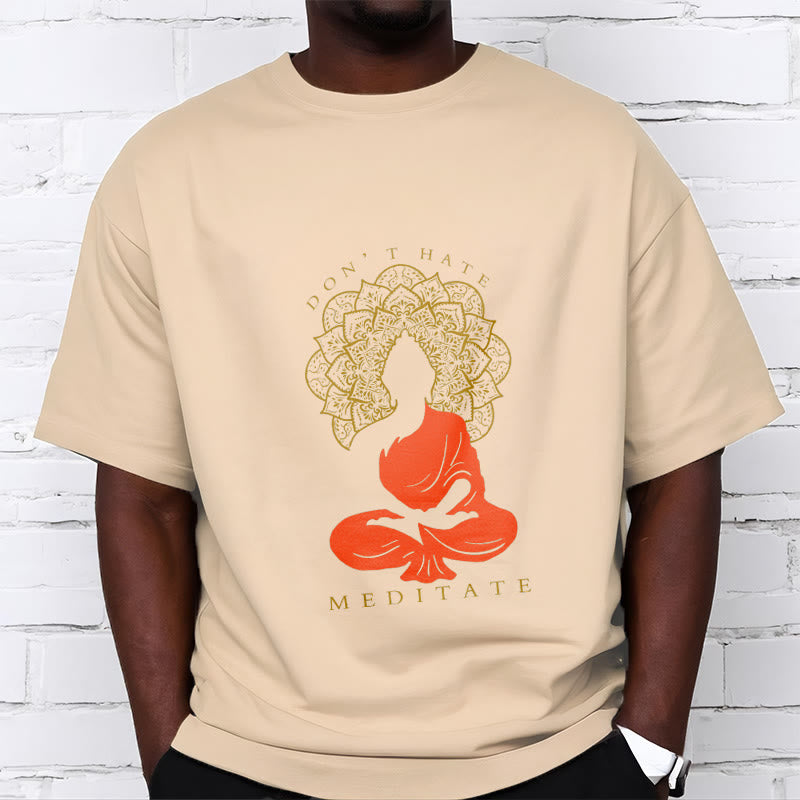 Buddha Stones Casual Meditative Buddha Mandala Pattern Cotton Tee T-Shirt - image 10