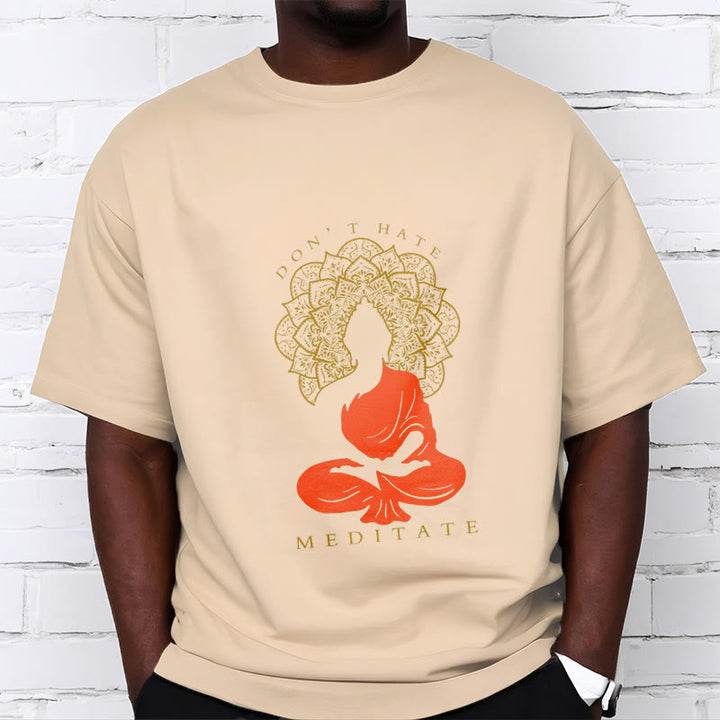 Buddha Stones Casual Meditative Buddha Mandala Pattern Cotton Tee T-Shirt - image 10