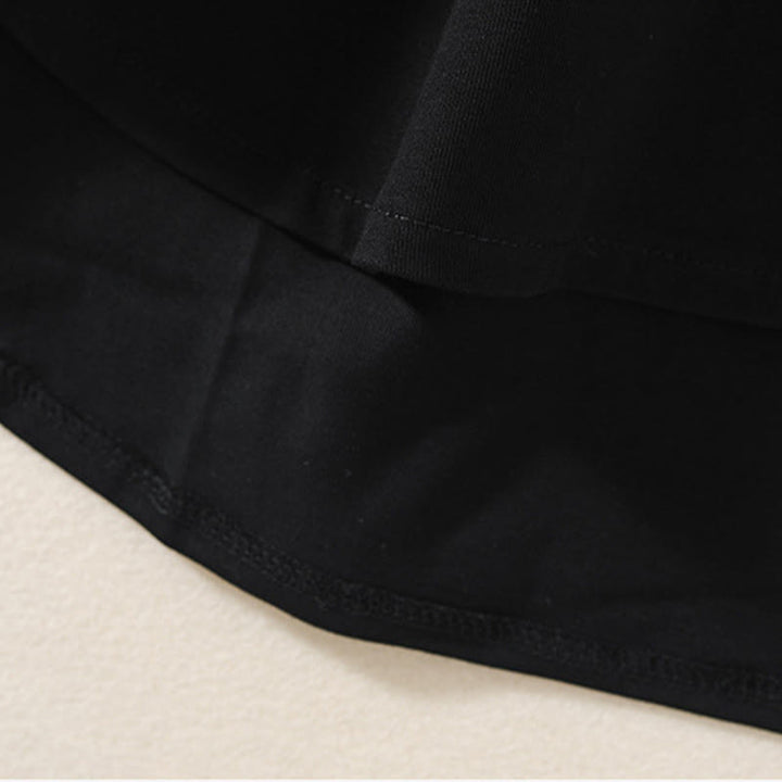 Buddha Stones Casual Pure Irregular Hem Cotton Linen Women's Long Sleeve T-shirt - image 10