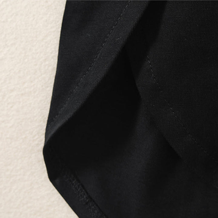 Buddha Stones Casual Pure Irregular Hem Cotton Linen Women's Long Sleeve T-shirt - image 11