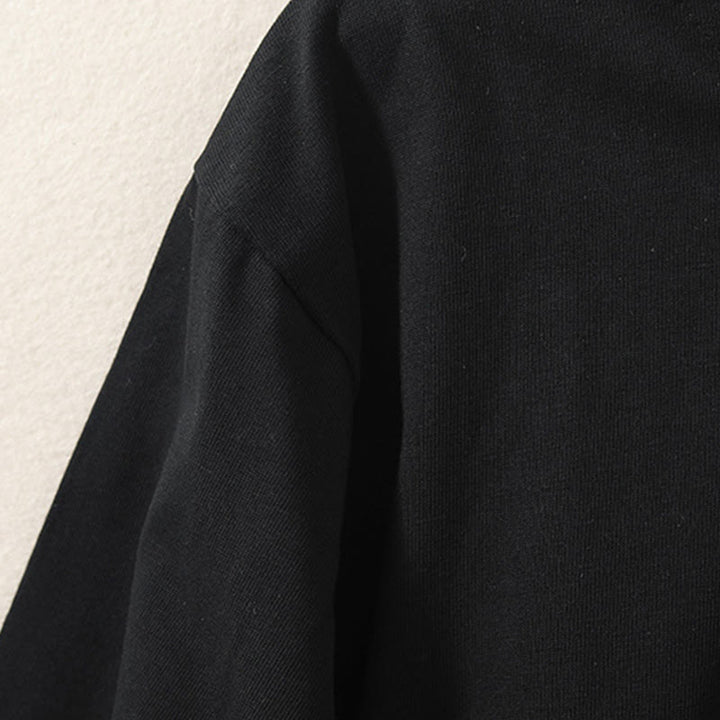 Buddha Stones Casual Pure Irregular Hem Cotton Linen Women's Long Sleeve T-shirt - image 13