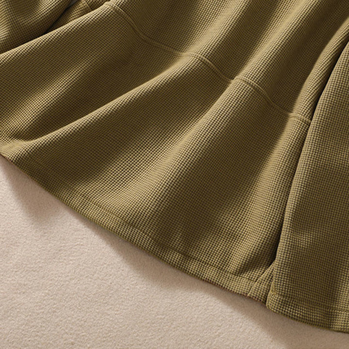 Buddha Stones Plain Lapel Women's Cotton Jacket With Pockets - image 10