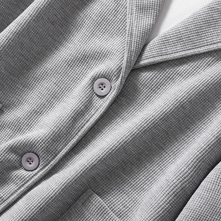 Buddha Stones Plain Lapel Women's Cotton Jacket With Pockets - image 19