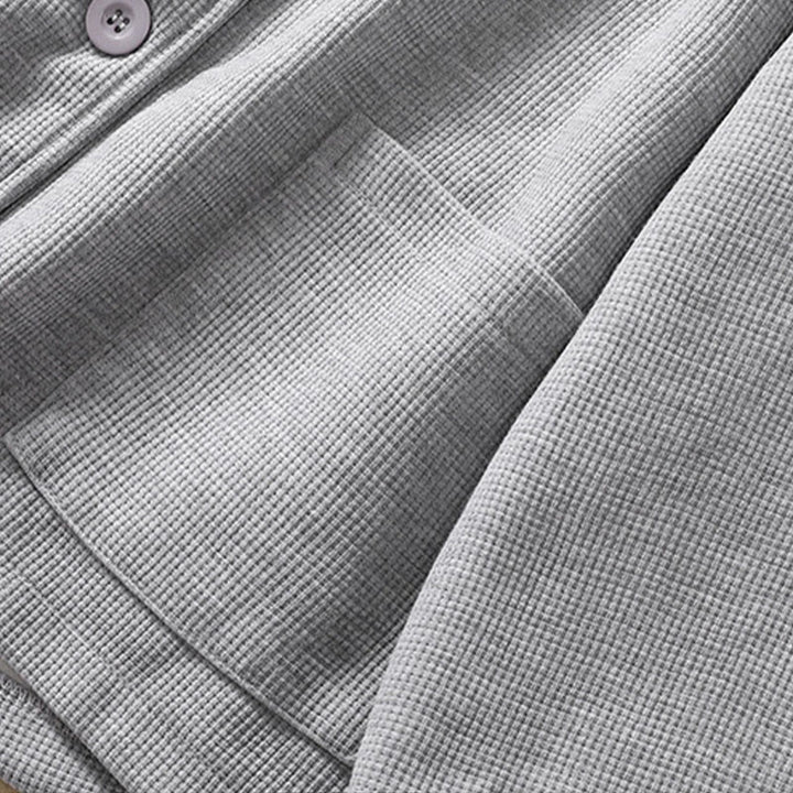 Buddha Stones Plain Lapel Women's Cotton Jacket With Pockets - image 21