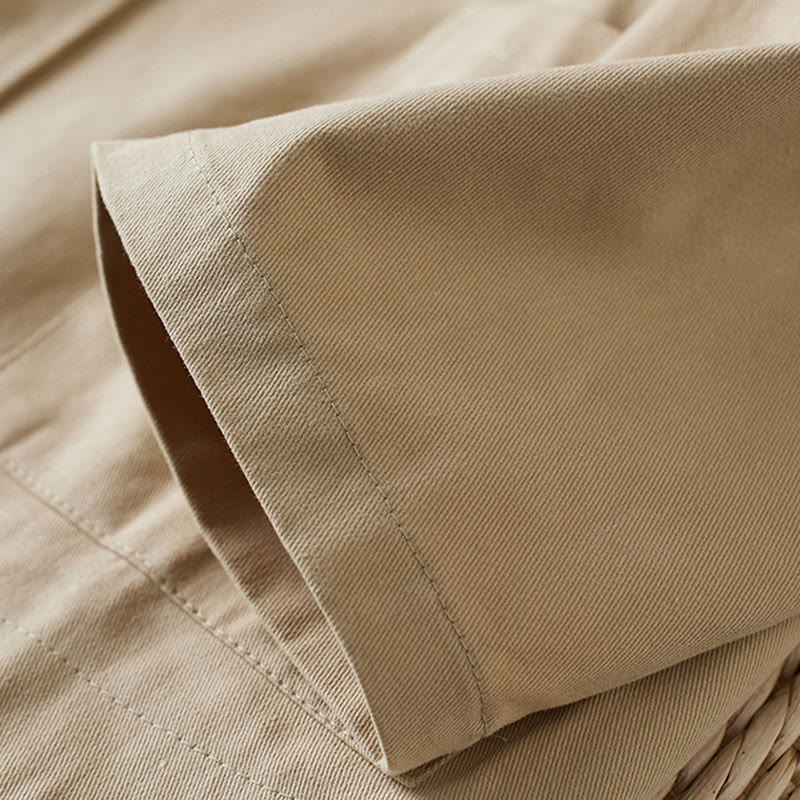 Buddha Stones Plain Button Women's Cotton Suit Jacket With Pockets - image 7