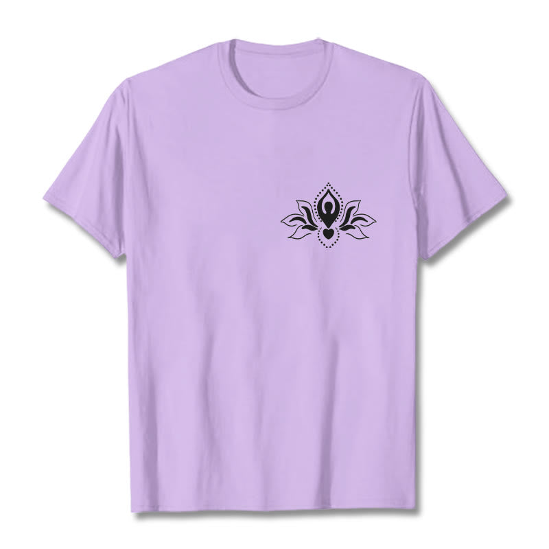 Buddha Stones Lotus Meditation Buddha Pattern Design Tee T-shirt - Plum - 2XL - image 17