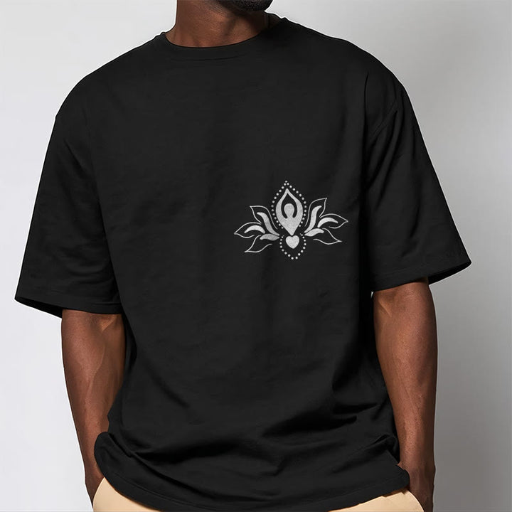 Buddha Stones Lotus Meditation Buddha Pattern Design Tee T-shirt - image 7