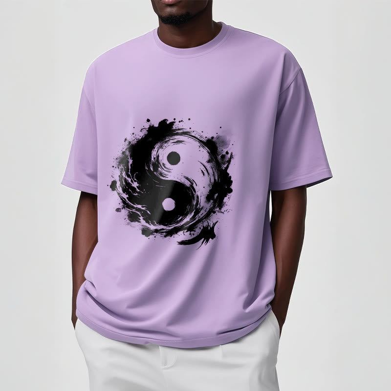 Buddha Stones Ink Yin Yang Pattern Balance Design Tee T-shirt - image 18