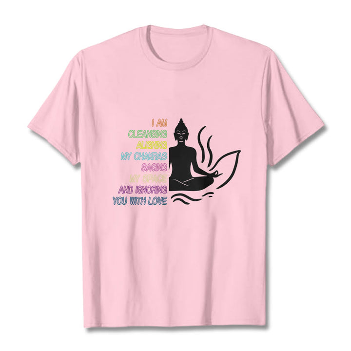 Buddha Stones Buddha Lotus Flower Meditation Design Tee T-shirt - LightPink - 灰色 - image 13
